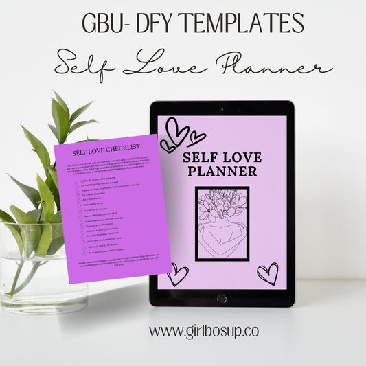 GBU- DFY Self Love Planner Template (Resell Rights)